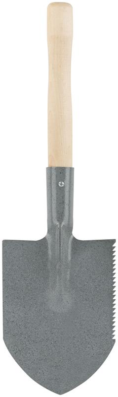 Лопатка туристическая 150х215х550мм с деревянным черенком 77233