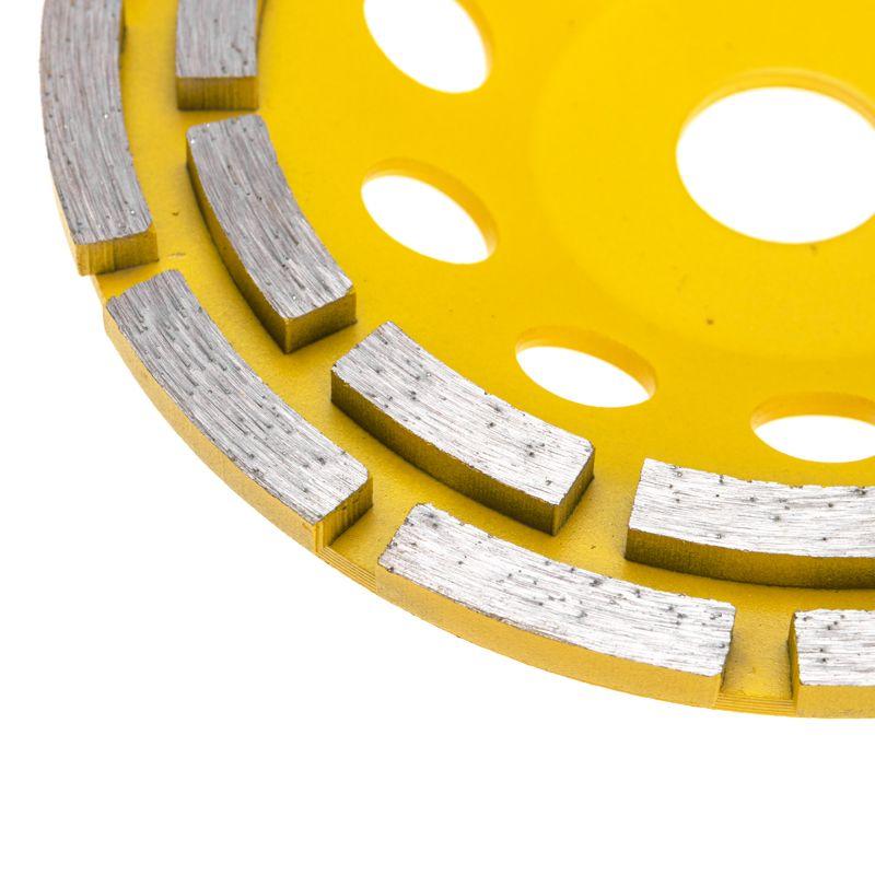 Чашка алмазная шлифовальная двухрядная 150х22.2мм KRANZ KR-90-0252