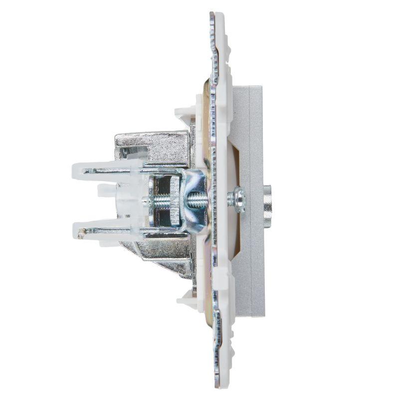 Розетка TV оконечная SKANDY SK-A12S серебр. IEK SK-A10-O-K23