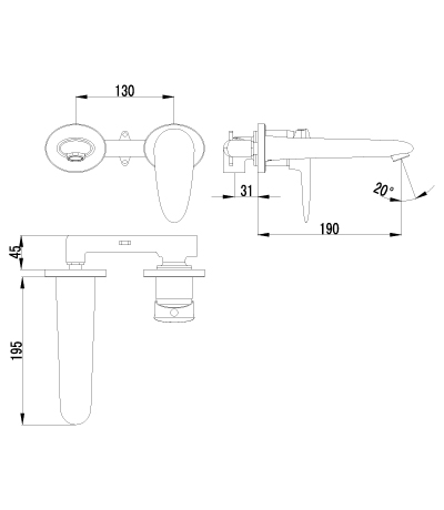 Смеситель для раковины Lemark Status (LM4426C)