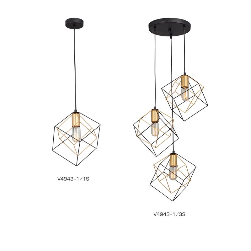 Люстра 3xE27 макс. 40Вт Vitaluce V4943-1/3S