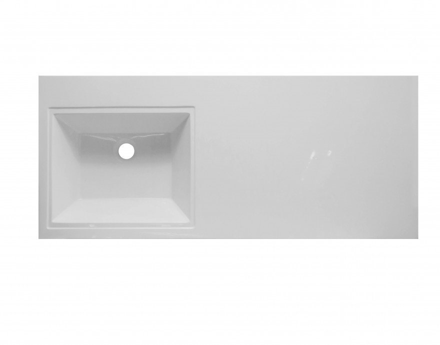 Тумба подвесная "Даллас 110", Люкс белая, PLUS, ЭМАЛЬ