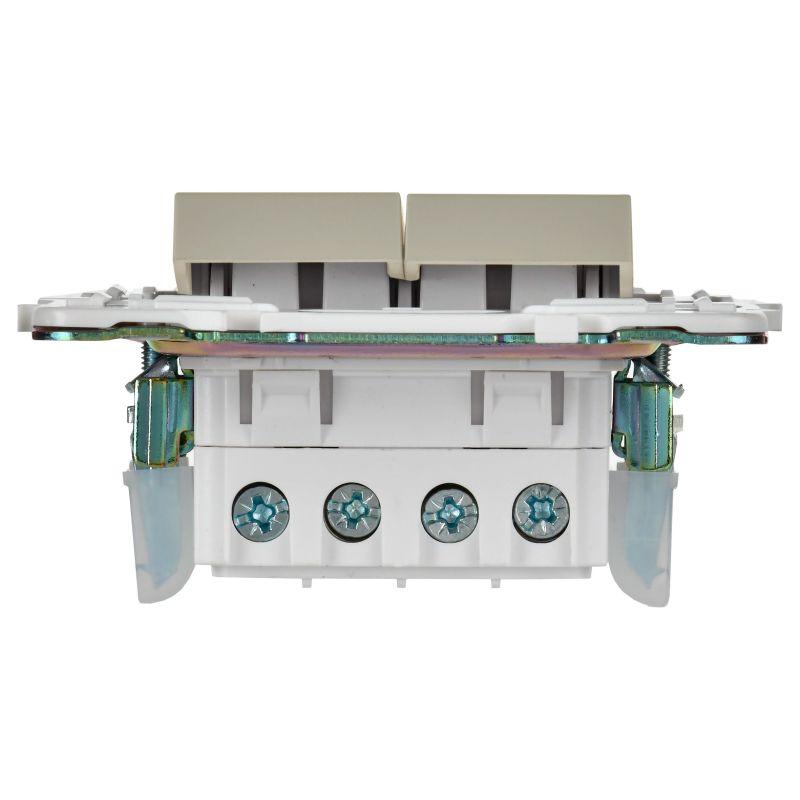 Выключатель перекрестный 2-кл. SKANDY 10А SK-V06B беж. IEK SK-V23-0-10-K10