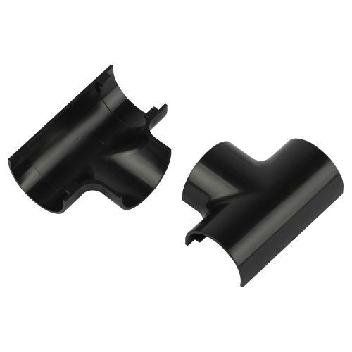 Угол для кабель-канала полукруглого Т-образ. 20х12мм T-KK-20-12-GR графит (уп.2шт) Эра Б0064958