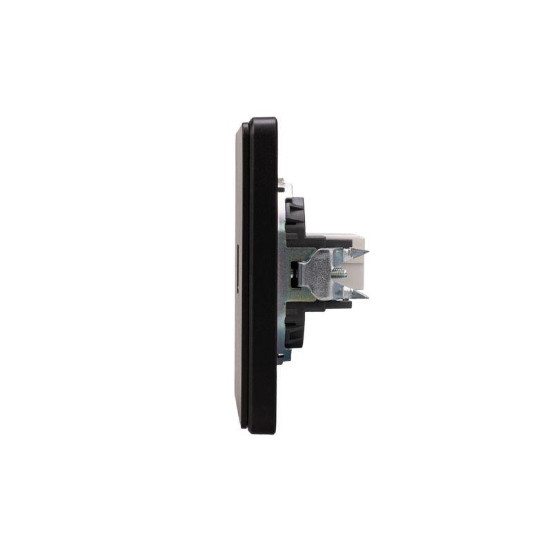 Розетка компьютерная СП ROUND MIELE RJ45 кат.6 оникс Kranz KR-78-0724-3