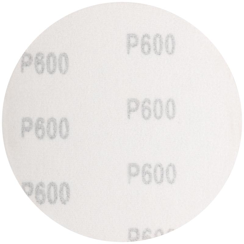 Круг шлифовальный сплошной (липучка) 125мм Р 600 алюм./оксидные (уп.5шт) КУРС 39797