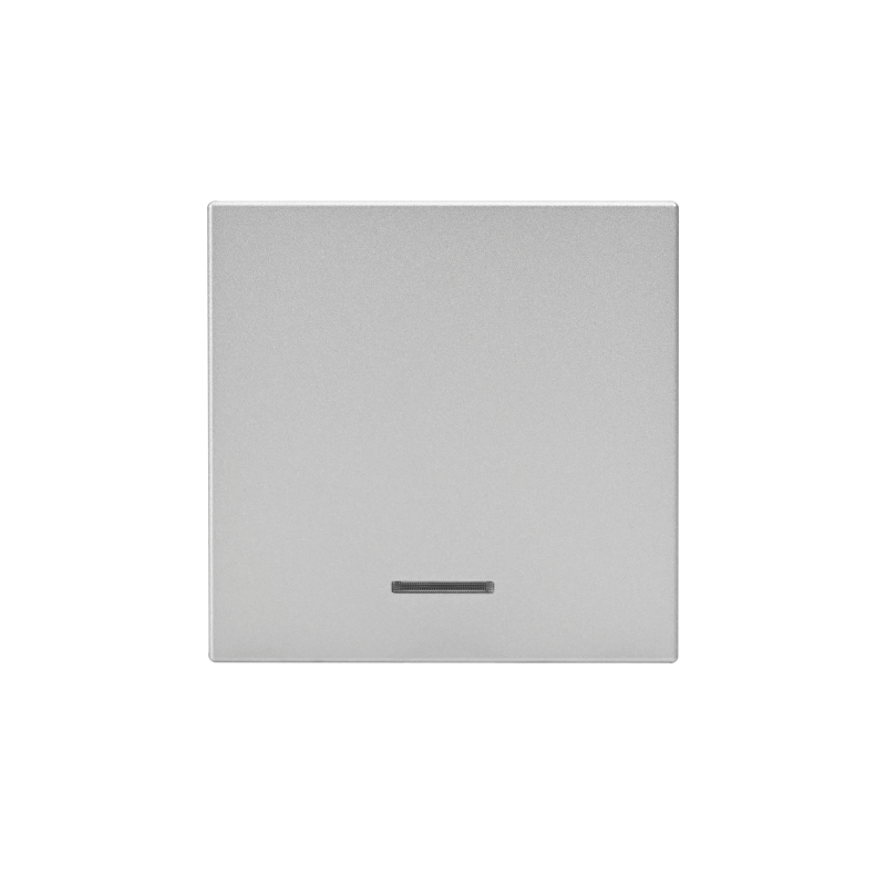 Выключатель кнопочный 1-кл. ArtGallery 10А с подсветкой механизм алюм. SE GAL000316