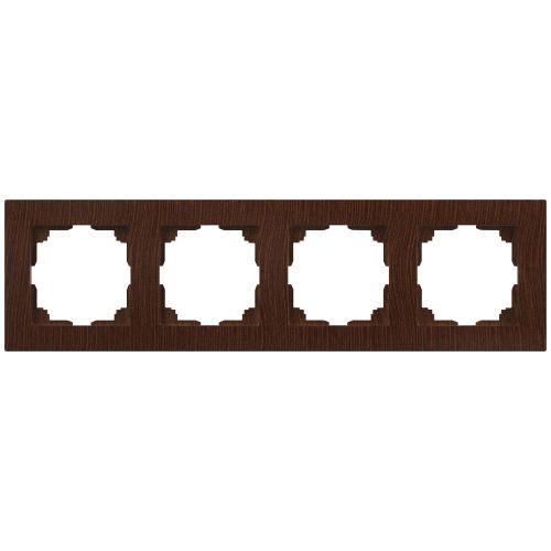 Рамка 4-м СП Accent 6-504-10 венге Intro Б0063715