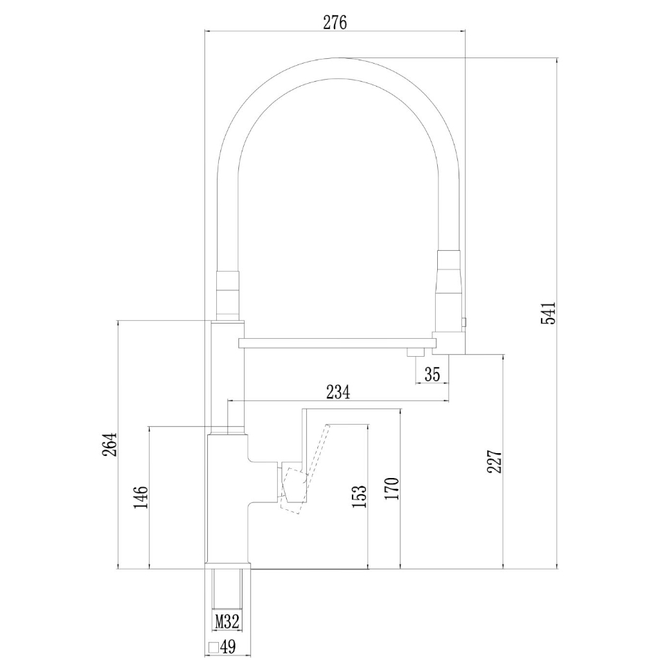 Смеситель для кухни с подключением к фильтру Savol S-L1808C-12, бронза