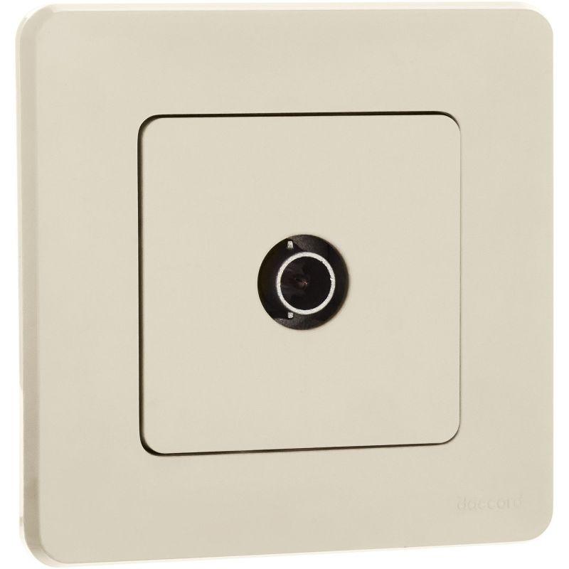 Розетка телевизионная TV Inspiria 2дБ 0-2400мГц с топологией "звезда" механизм сл. кость IEK 673851