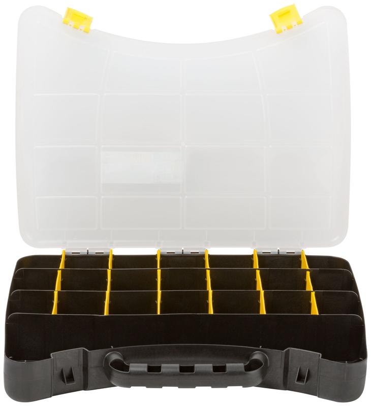 Ящик для крепежа (органайзер) (с защелкой) 16дюйм ( 400х300х60мм ) FIT 65652