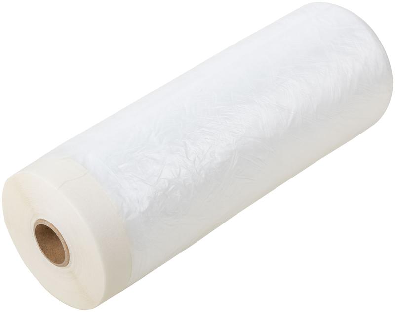 Пленка укрывная с клейкой лентой 8мкм 2700ммх15м FIT 11871