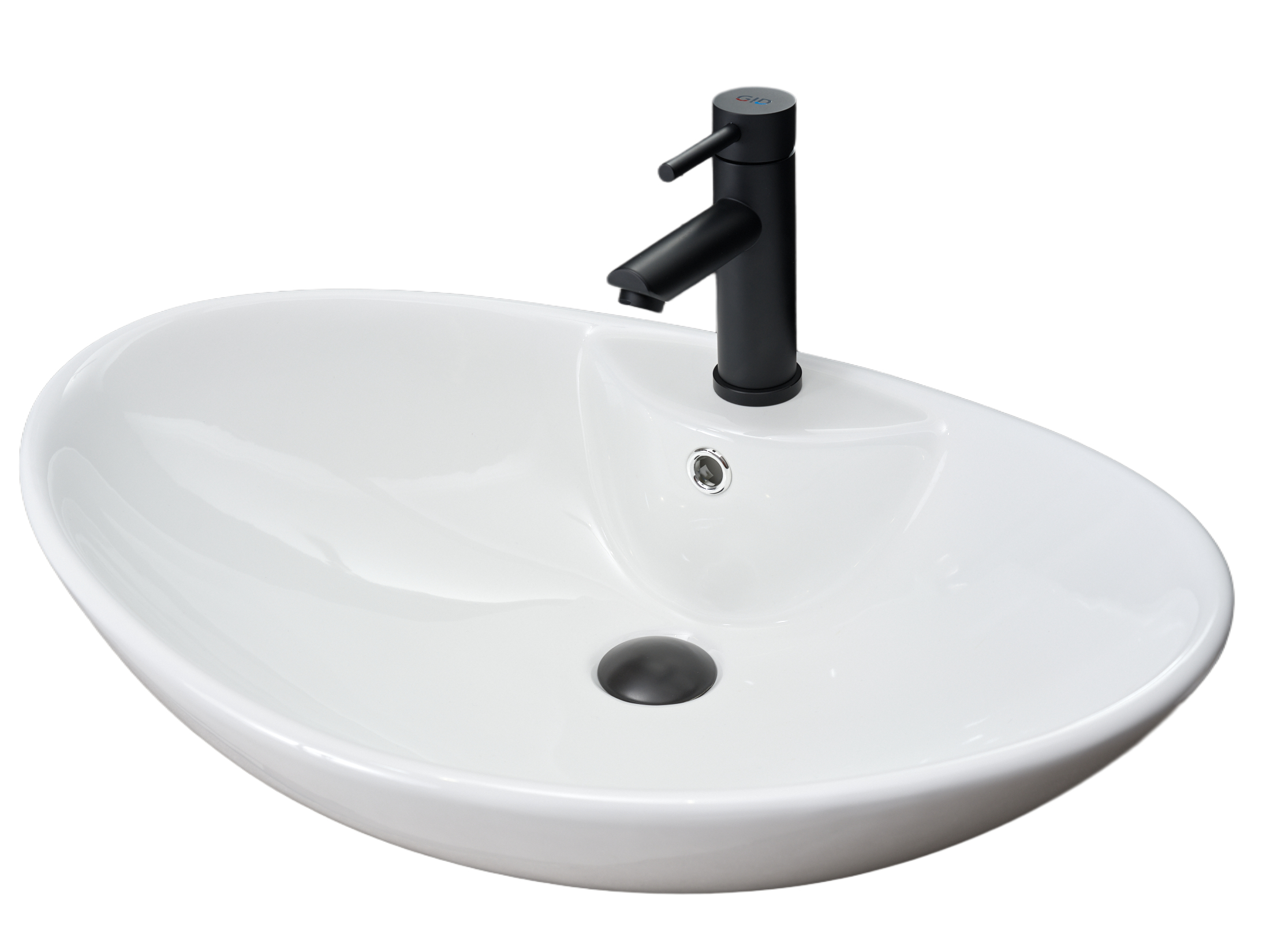 Раковина Gid N9004 51205 накладная белая 65x43.5x20