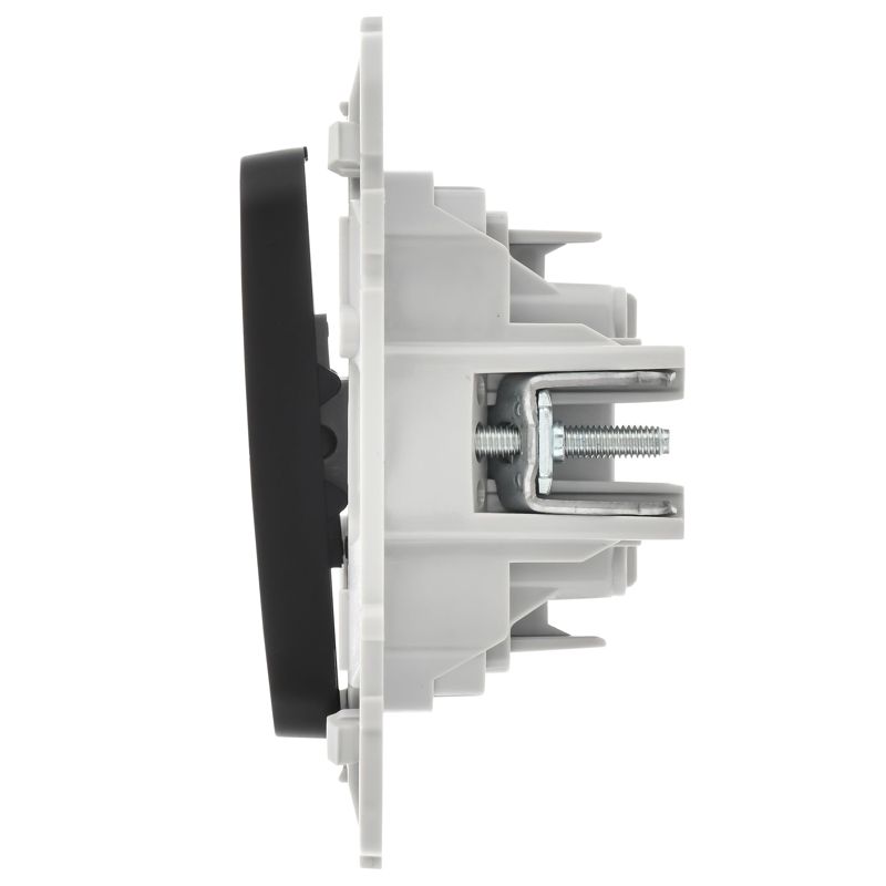 Выключатель 2-кл. СП FLITE ВС12-1-0-ФлЧ 10А механизм черн. IEK FI-V20-0-10-1-K02