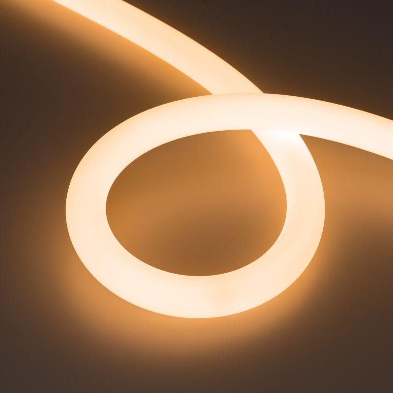 Лента светодиодная MOONLIGHT-TOP-FP-X1088-D25mm 24V Warm 2300К 20Вт/м IP65 wire x1 прямой вывод кабеля герметичная (уп.5м) Arlight 038865