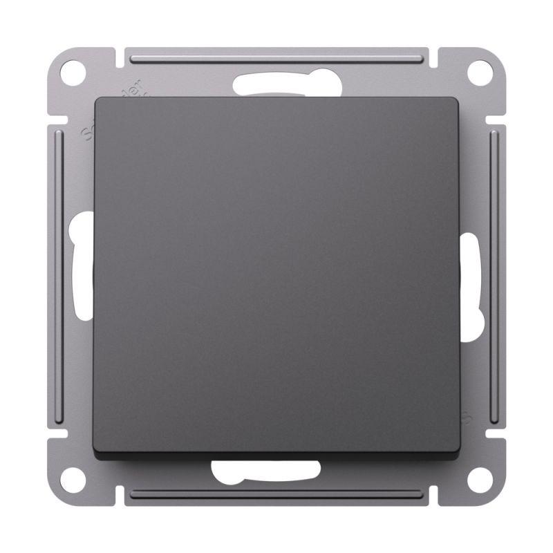 Выключатель AtlasDesign (сх. 1) 10AX с самовозвратом механизм базальт SE ATN001415