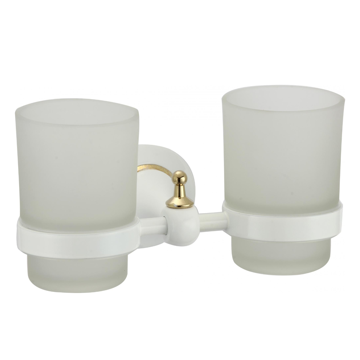 Стакан для ванной комнаты двойной Savol S-06968W, белый