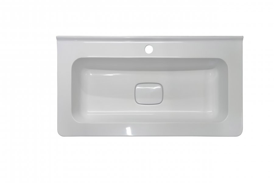 Тумба напольная "Бергамо мини 70" (2 ящ.) Люкс антискрейтч белый, PLUS