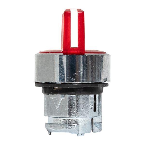 Механизм переключателя исполнительный XB4 IP65 на 2 положения возвратный без фиксации с подсветкой с короткой ручкой красн. EKF XB4BD2L-R-65