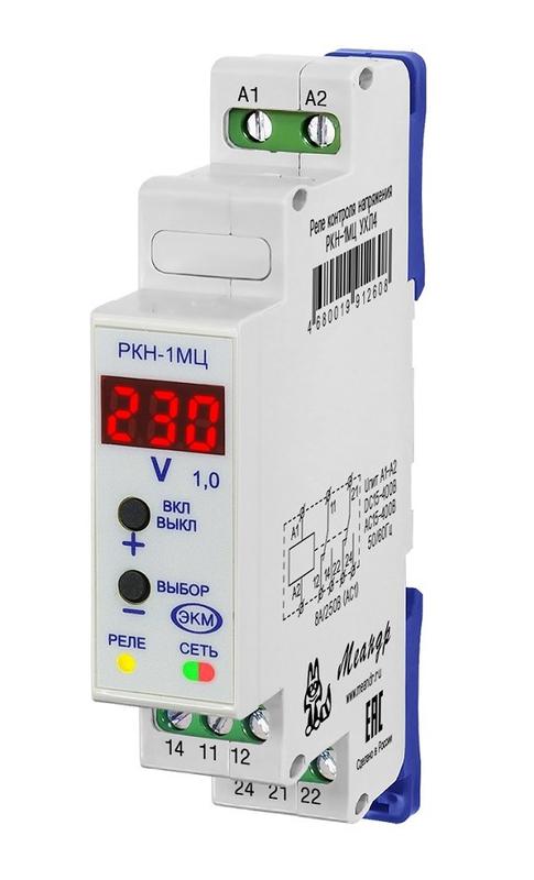 Реле контроля однофазного напряжения РКН-1МЦ DC10-60В УХЛ4 Меандр A8302-16936568