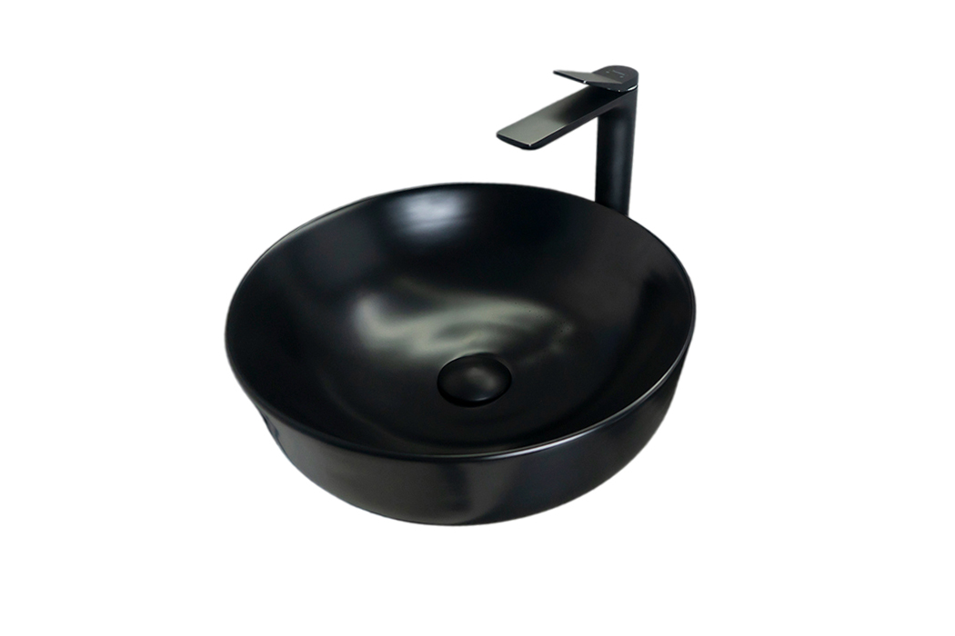 Раковина Gid Nc911 52224 накладная черная матовая 41.5x41.5x13.5