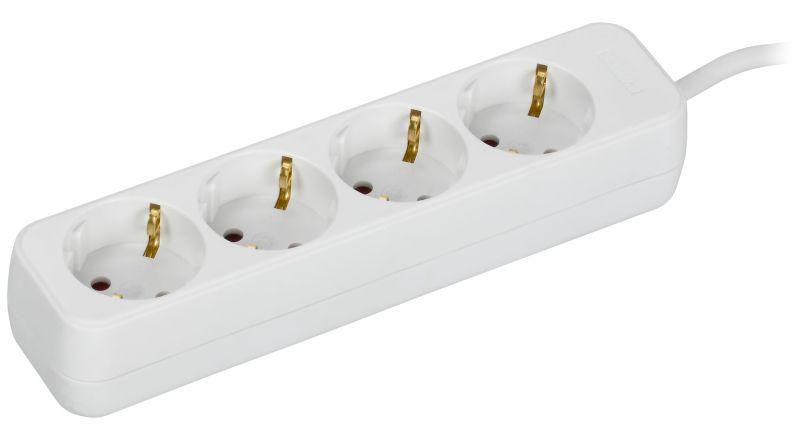 Удлинитель 4х3м 10А У04 ПВС 3х1 бел. UMA IEK UM-YP10-10-04-03-Z-K01