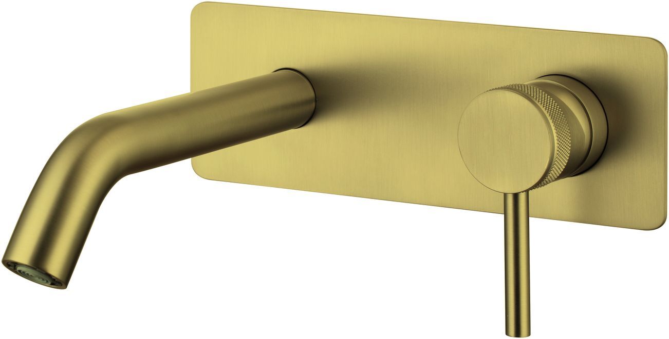 5.31003-GB PRIORITY Cмеситель для умыв. встраив.,излив 195мм,Kerox,Easy box,браш.золото (330521)