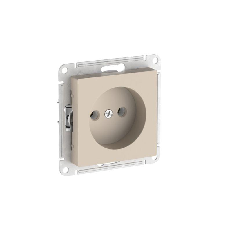 Розетка AtlasDesign 16А без заземл. без шторок быстрозажим. клем. механизм песочн. SE ATN001241S