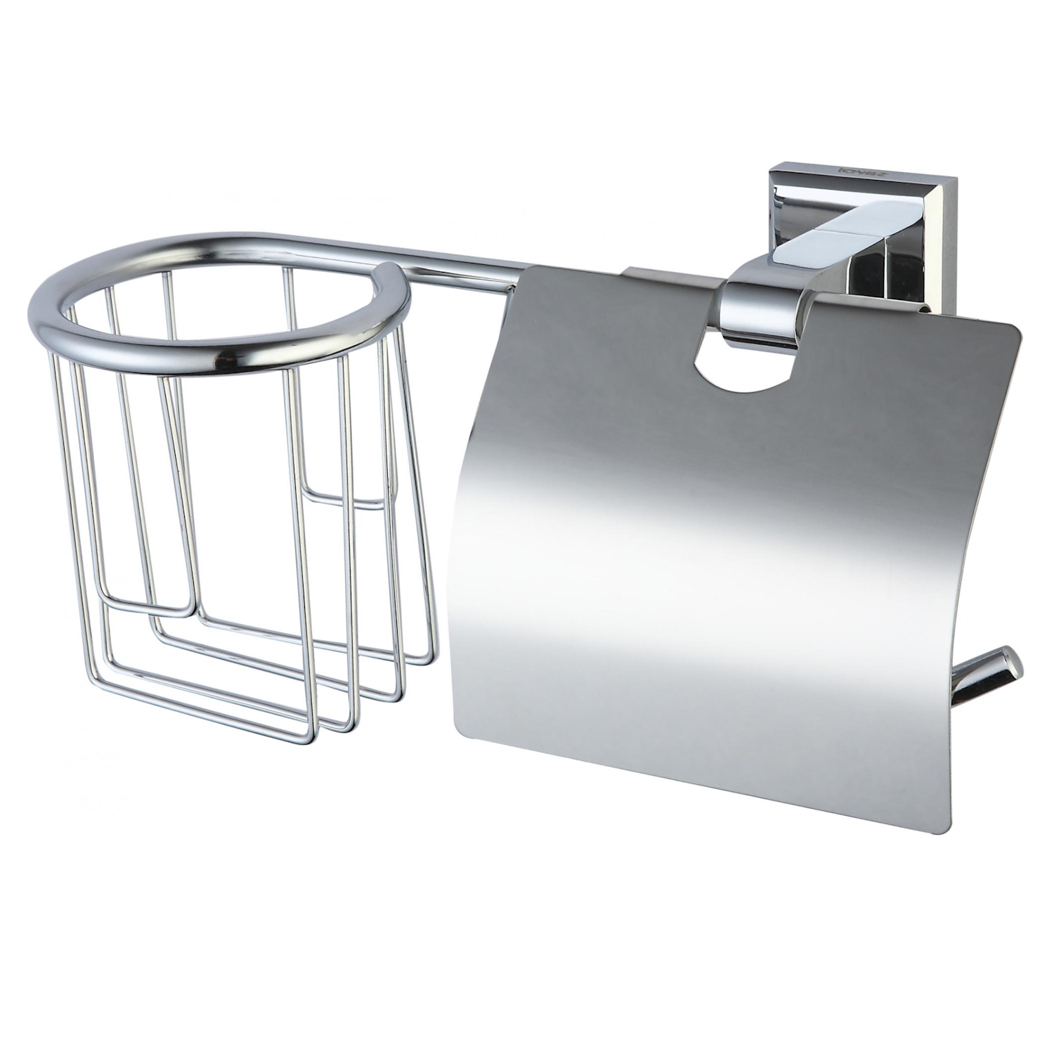 Держатель для туалетной бумаги и освежителя Savol S-R09551, хром