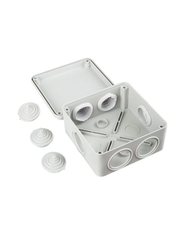 Коробка распаячная ОП 100х100х50 IP44 KM41233 (6 каб. ввод.) IEK UKO11-100-100-050-K41-44