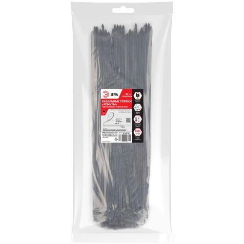 Хомут кабельный 4.8х400 морозостойкий нейлон. черн. NO-225-333 (уп.100шт) Эра Б0066107