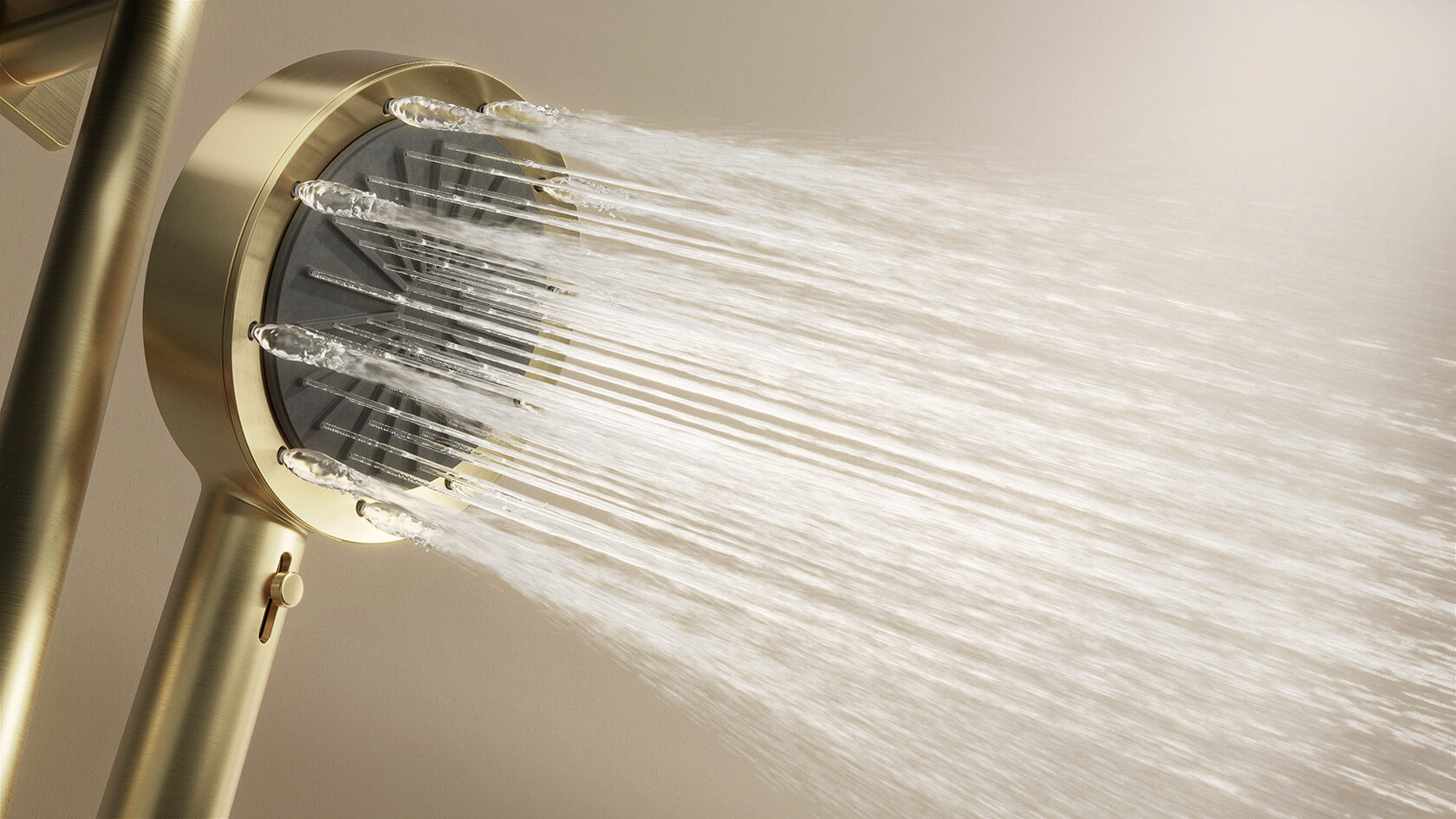 Душевой комплект ARROW ARQ14H889CG с ВНУТРЕННЕЙ ЧАСТЬЮ, с термостатом, брашированное золото