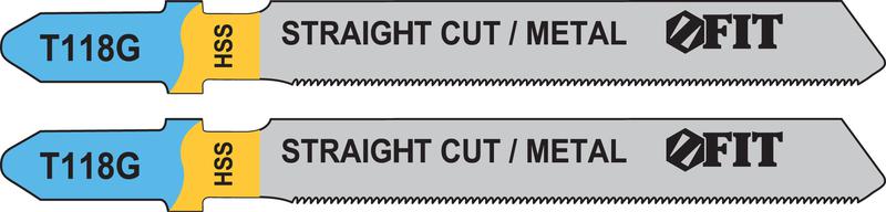 Полотно пометаллу HSS фрезерованные волнистые зубья 76/51/0.8мм (Т118G) (уп.2шт) FIT 40963