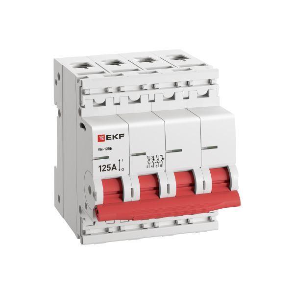 Выключатель нагрузки 4п 125А ВН-125N PROxima EKF S1254125