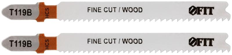 Набор полотен по дереву HCS фрезерованные волнистые зубья 91/67/2мм Т119В (уп.2шт) FIT 40936