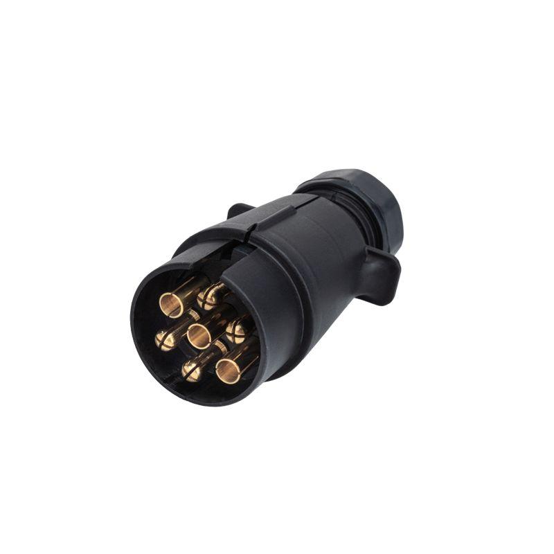 Вилка прицепа 12В 7 контактов пластик Rexant 16-0323