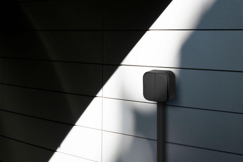 Переключатель проходной 2-кл. ОП Quteo 10А IP20 250В черн. матов. IEK 782479