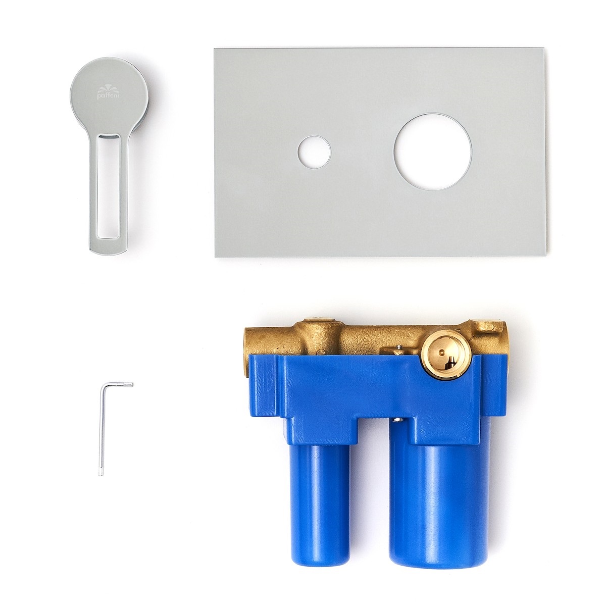 Смеситель встраиваемый для душа на 2 выхода Paffoni RINGO RIN015CR/M встраиваемый на 2 выхода Хром