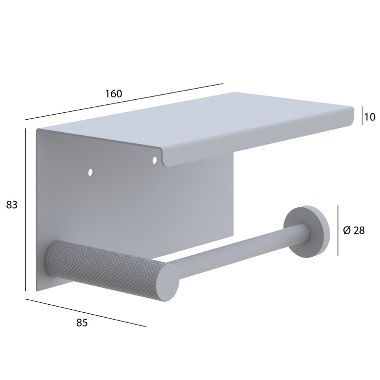 Держатель для туалетной бумаги с крышкой Uno Matt Gold