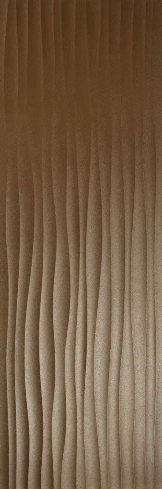 Плитка Eclettica Bronze Struttura Wave 3D 40x120