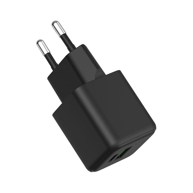 Устройство зарядное сетевое с двумя портами USB-A и USB-C 25Вт GaN Rexant 18-2203
