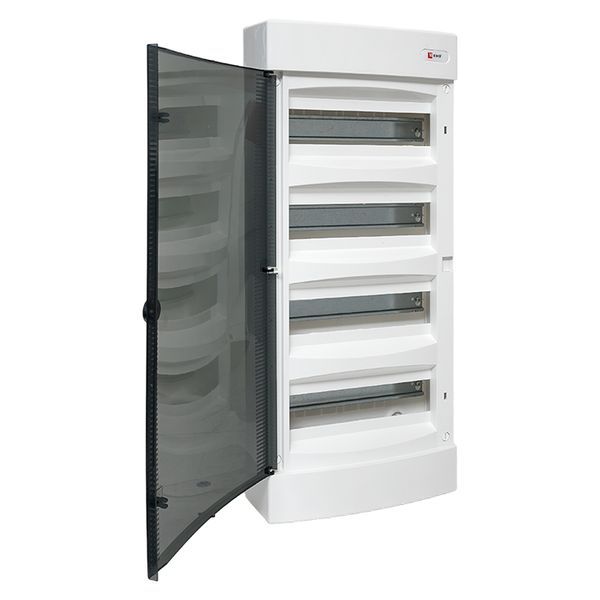 Щит распределительный навесной Unix 4х12мод. IP41 прозр. дверь PROxima EKF ux-4x12-n