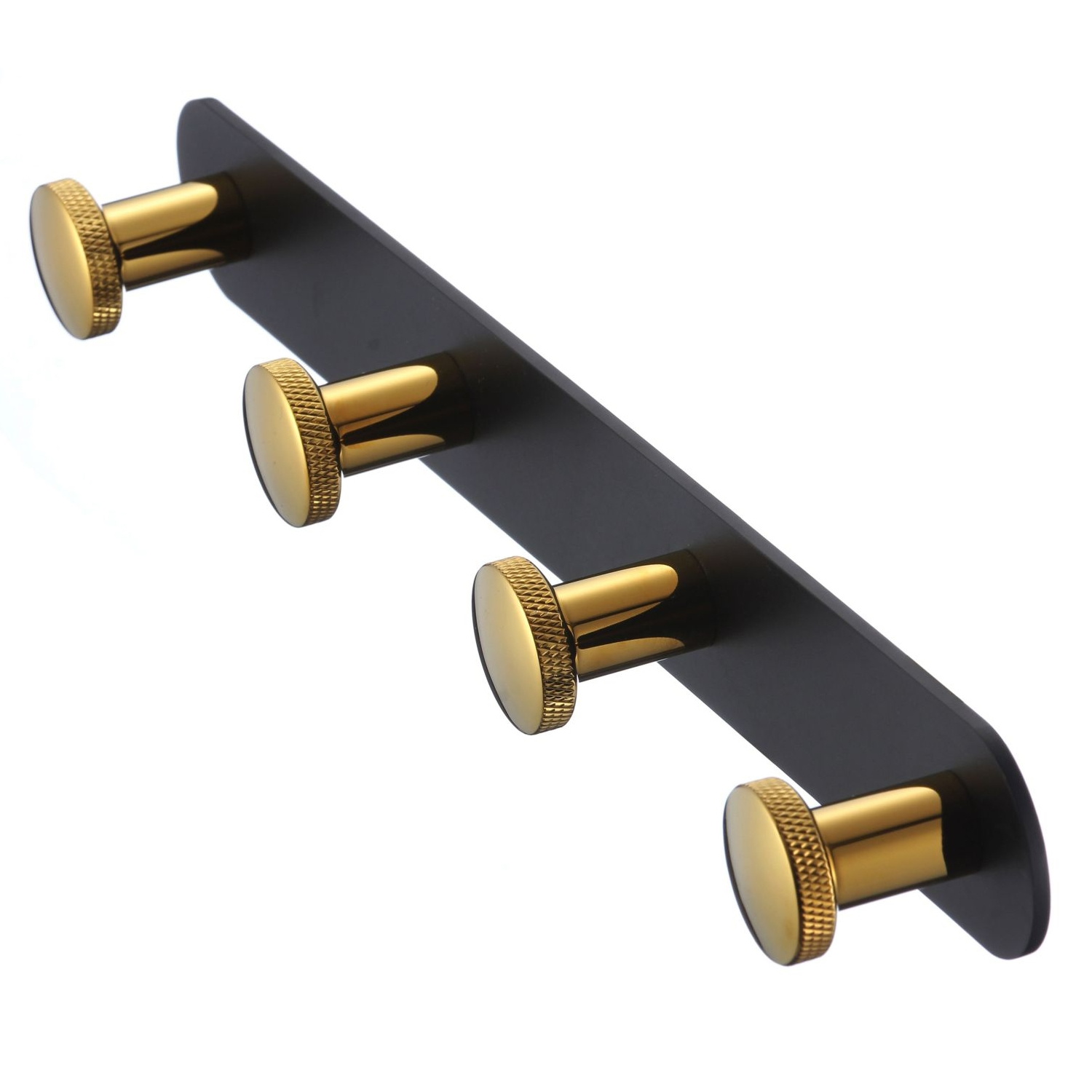 Планка с крючками Savol S-002174HB, черный/золото