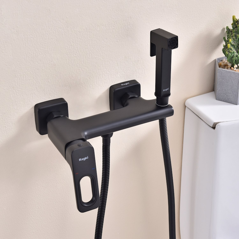 Гигиенический душ со смесителем Raglo R51.51.06, черный