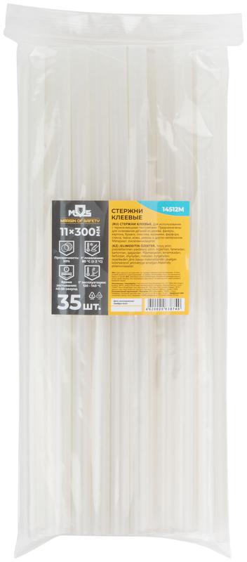 Стержень клеевой 11х300мм прозрачность 50% (уп.35шт) MOS 14512М