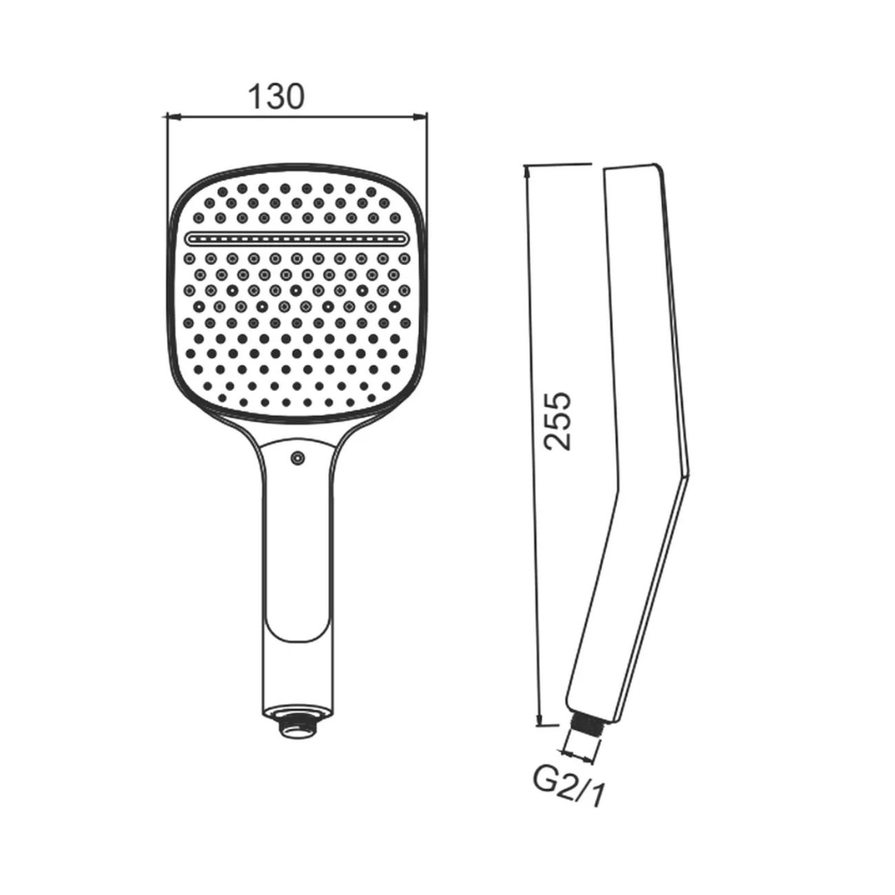 Лейка для душа Splenka S450.54, хром