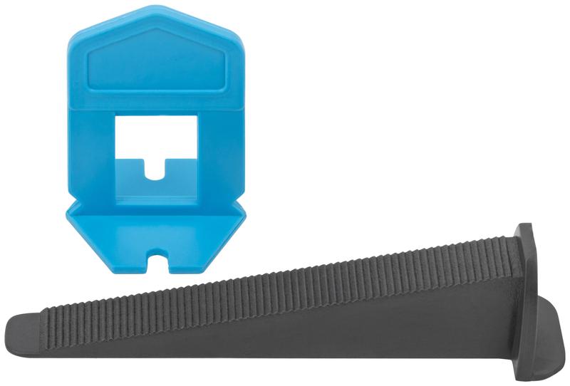 Система выравнивания плитки СВП зажимы "Ворота" и клинья ширина шва 2.0мм (уп.100шт) КУРС 16809