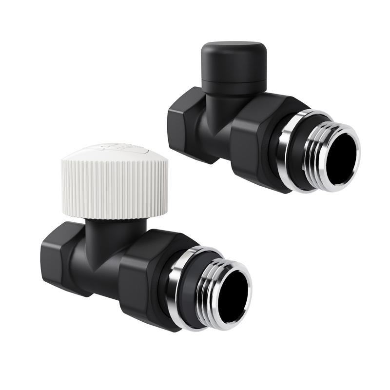 Набор термостатический прямой Design 1/2дюйм М30х1.5 черн. Royal Thermo НС-1640378