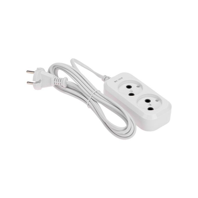 Удлинитель 2х3м без заземл. 2х0.75 бел. PROCONNECT 13-4201