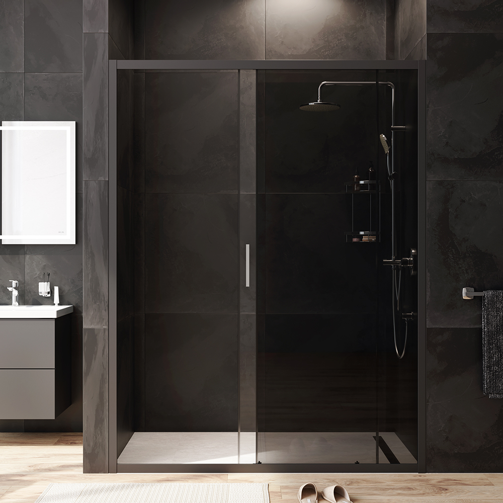 Дверь душевая 150х195, стекло тонированное AM.PM Gem W90G-150-1-195BG